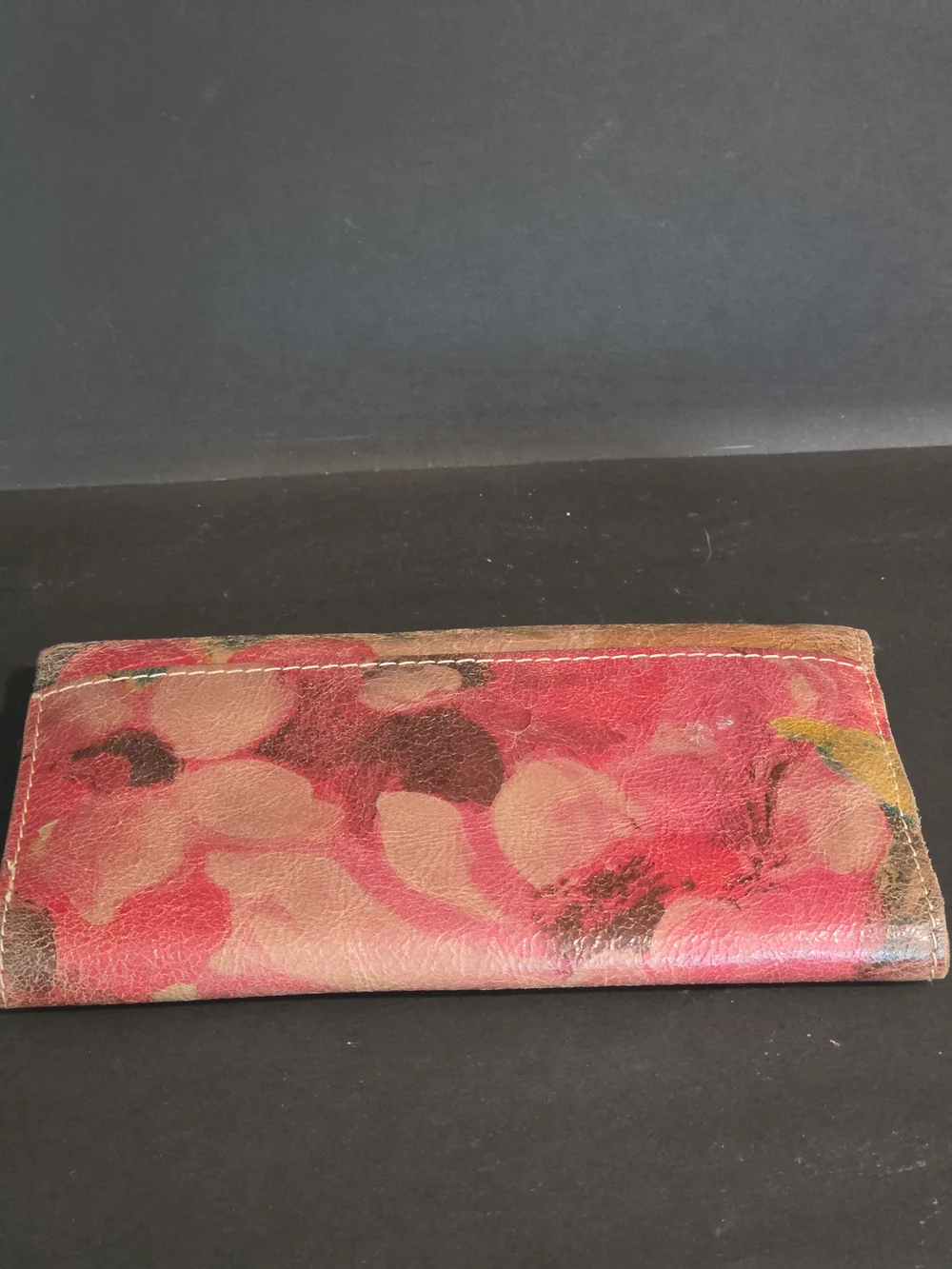 Patricia Nash Floral Fold-Over Wallet in Pink and Green